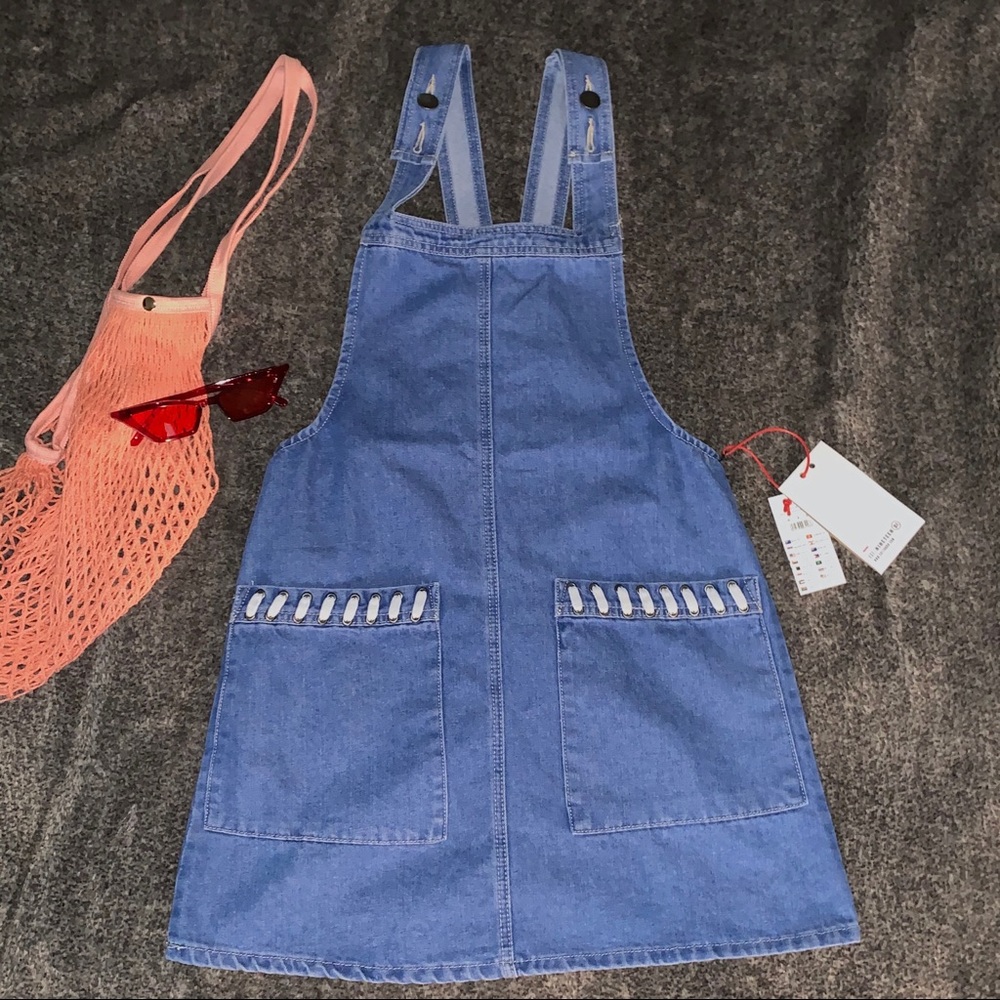 NWT ⚡️ Cotton On Denim Overall Dress | Blue